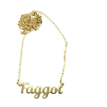 HOLR Statement Necklace Faggot in Gold